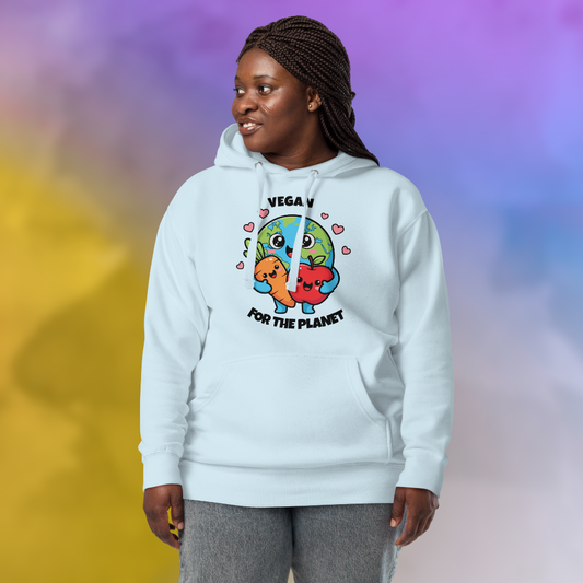Vegan for the Planet Premium Pullover Hoodie