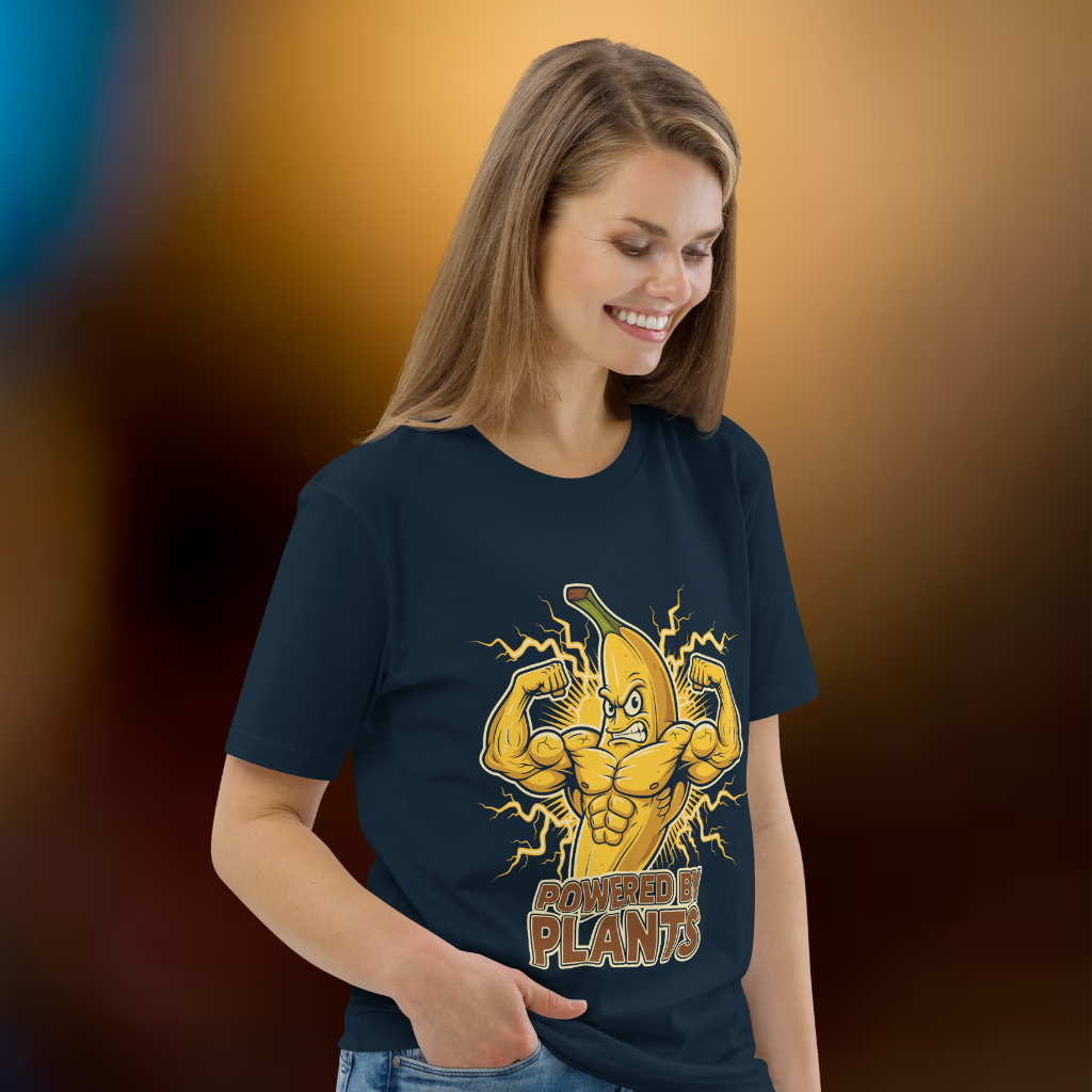 Powered by Plants Vegan T-Shirt Banana