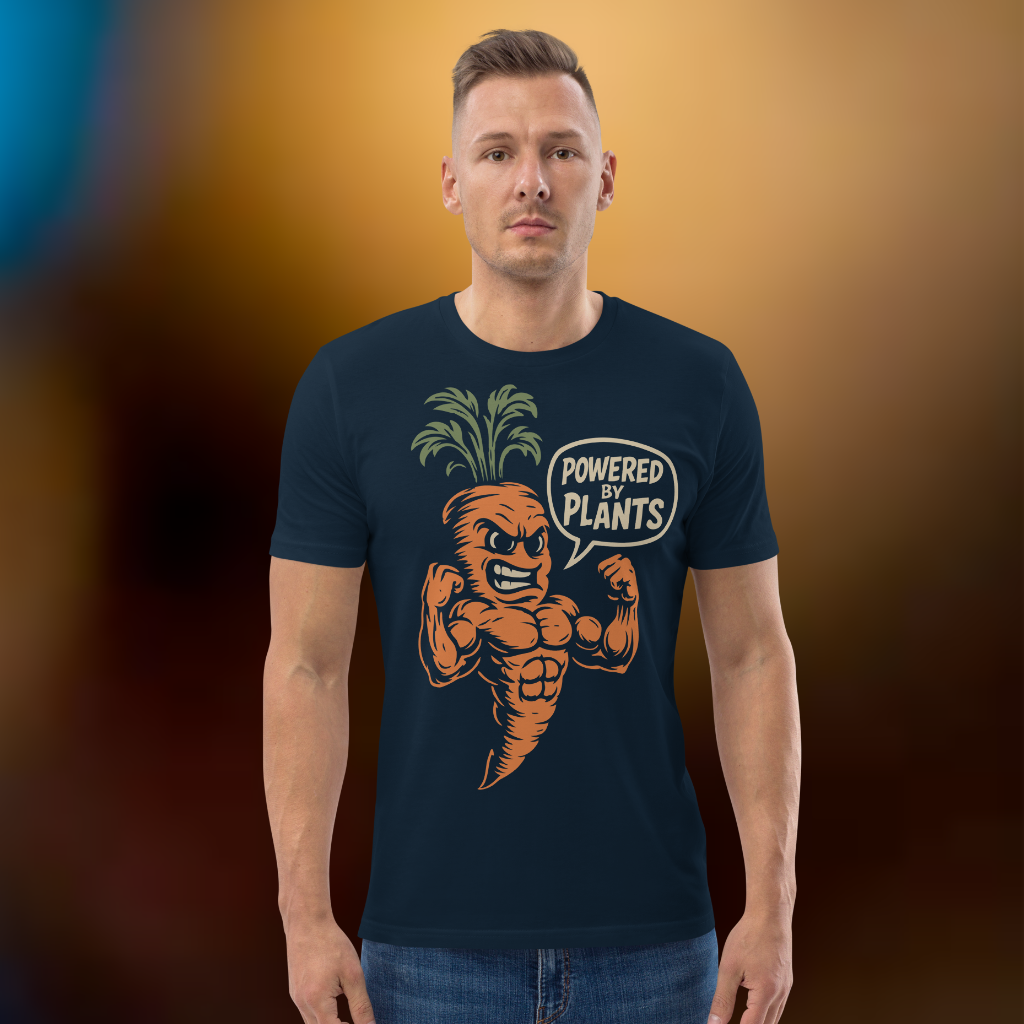 Powered by Plants Vegan T-Shirt Carrot
