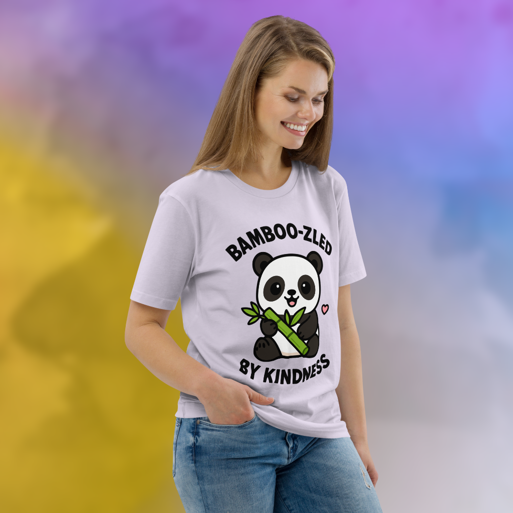 Bamboo-zled by Kindness Panda Vegan T-Shirt