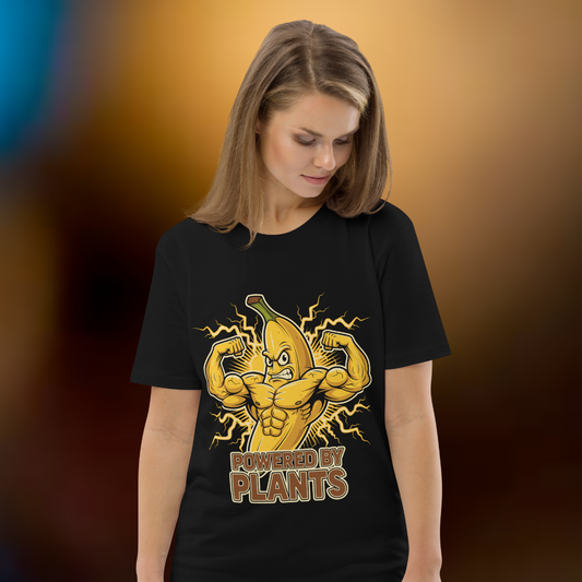 Powered by Plants Vegan T-Shirt Banana