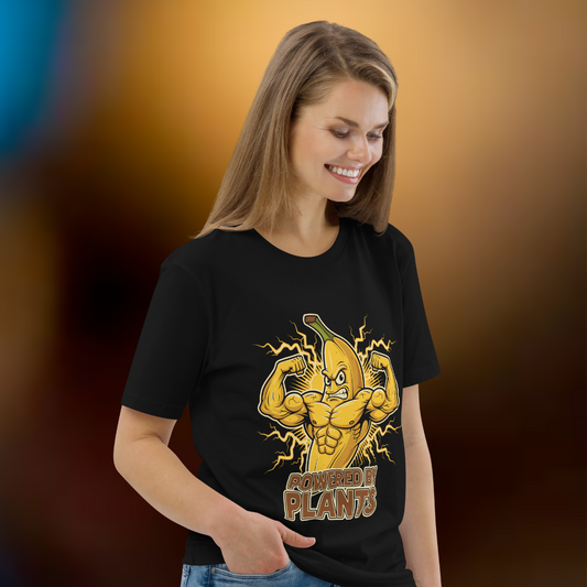 Powered by Plants Vegan T-Shirt Banana