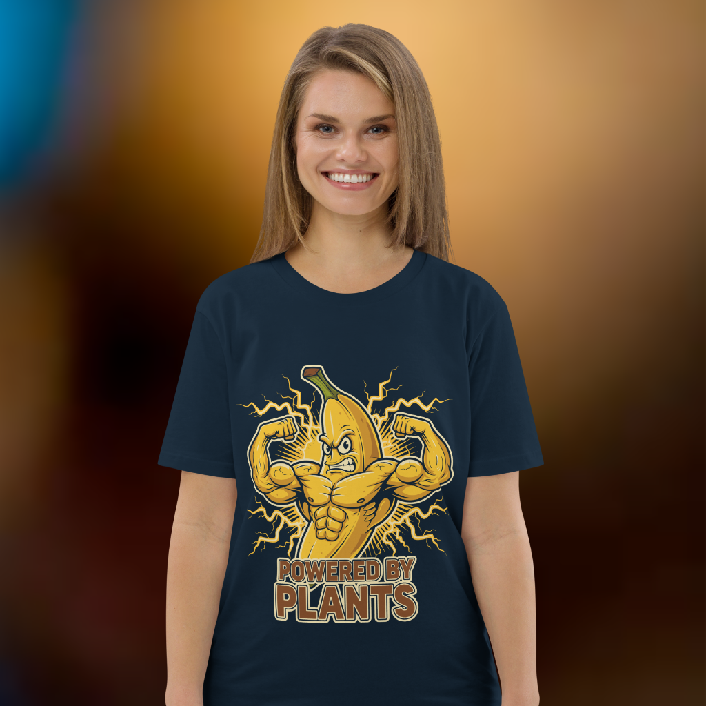 Powered by Plants Vegan T-Shirt Banana