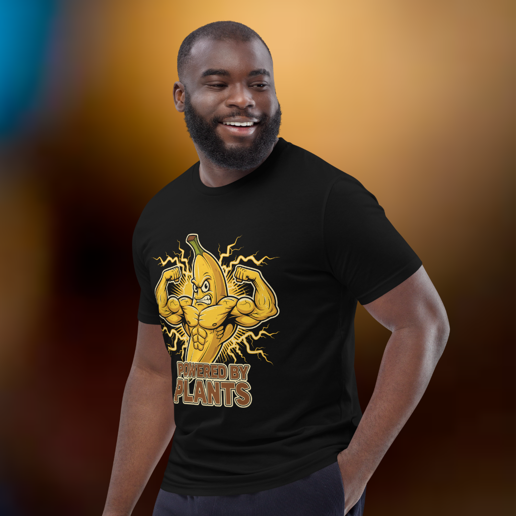 Powered by Plants Vegan T-Shirt Banana
