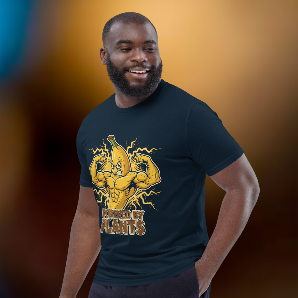 Powered by Plants Vegan T-Shirt Banana