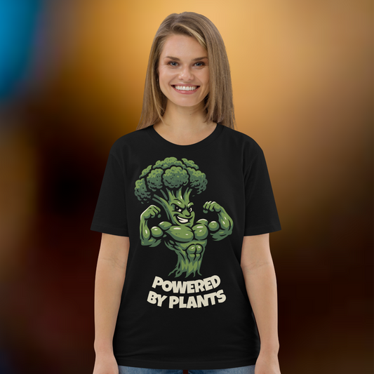 Powered by Plants Vegan T-Shirt Broccoli