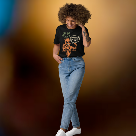 Powered by Plants Vegan T-Shirt Carrot