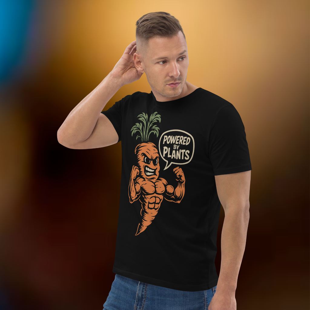 Powered by Plants Vegan T-Shirt Carrot