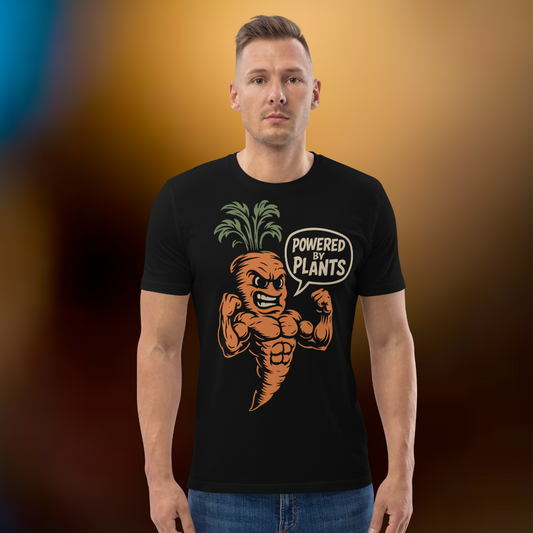 Powered by Plants Vegan T-Shirt Carrot