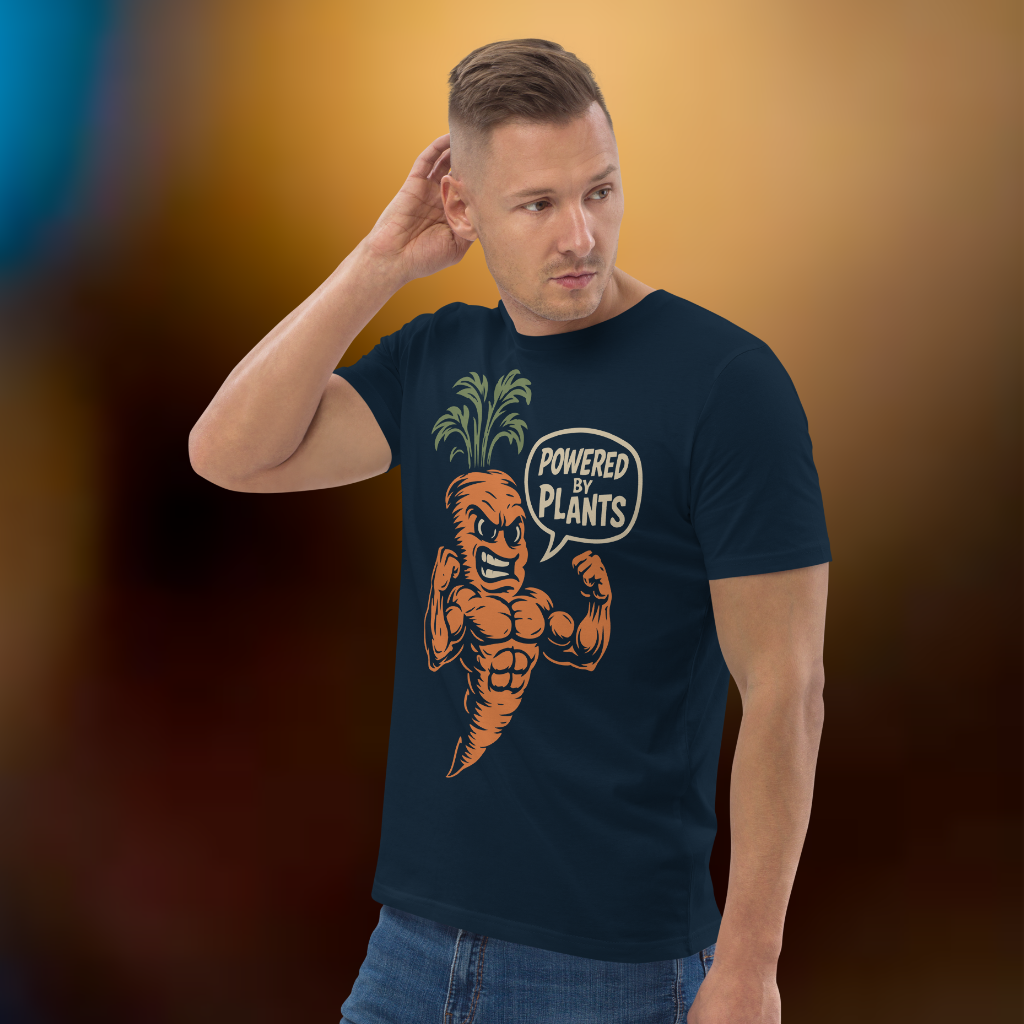 Powered by Plants Vegan T-Shirt Carrot