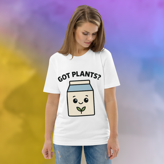 Got Plants? Milk Carton Vegan T-Shirt