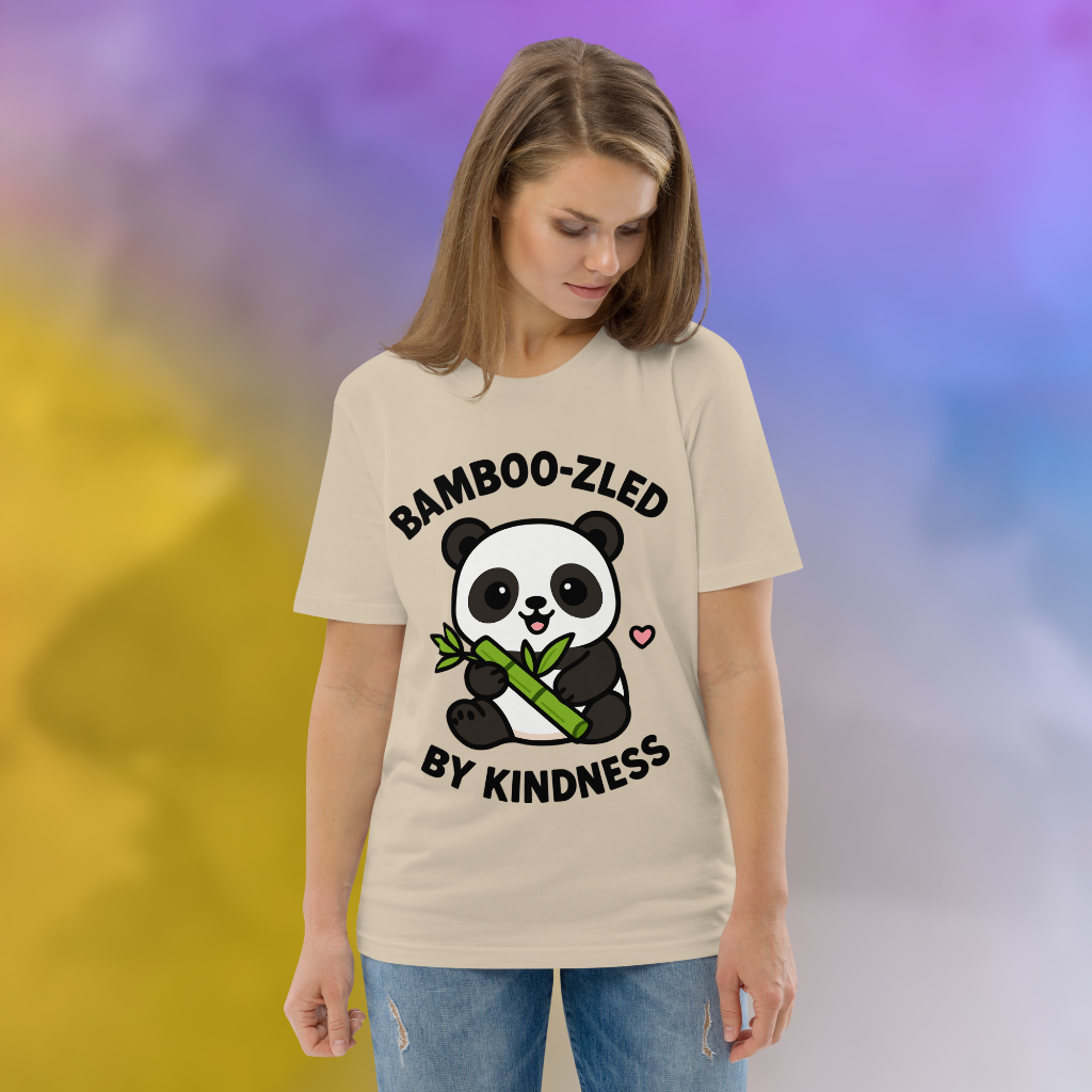 Bamboo-zled by Kindness Panda Vegan T-Shirt