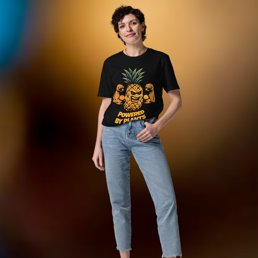 Powered by Plants Vegan T-Shirt Pineapple